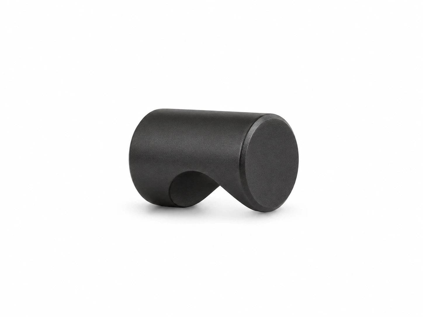 Cylinder møbelknop i oxideret mat sort Ø15 mm. K20002270