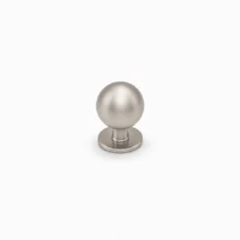 Rund møbelknop i nikkel satin mat 20 mm. K20001784
