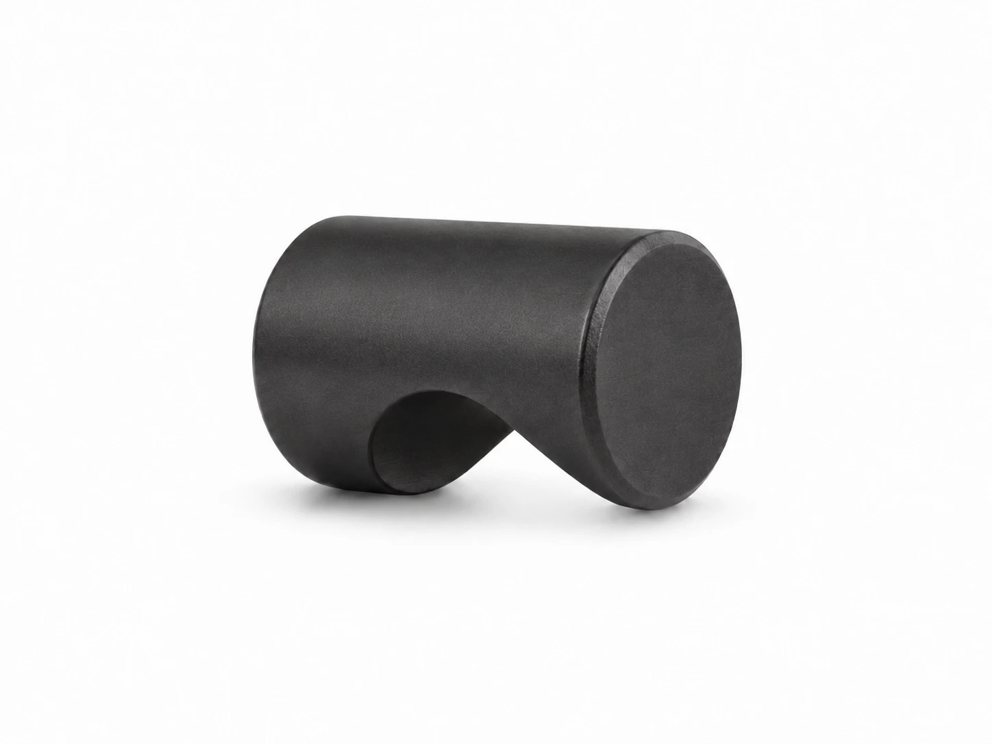 Cylinder møbelknop i oxideret mat sort Ø18 mm. K20002272