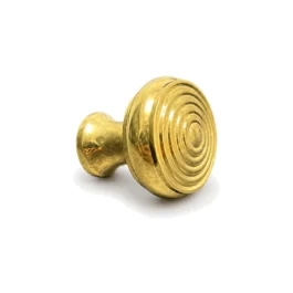 Møbelknop poleret lakeret messing Ø30 mm. 070014-0300030-01