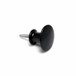 Møbelknop i sort bakelit Ø32 mm. K20001652
