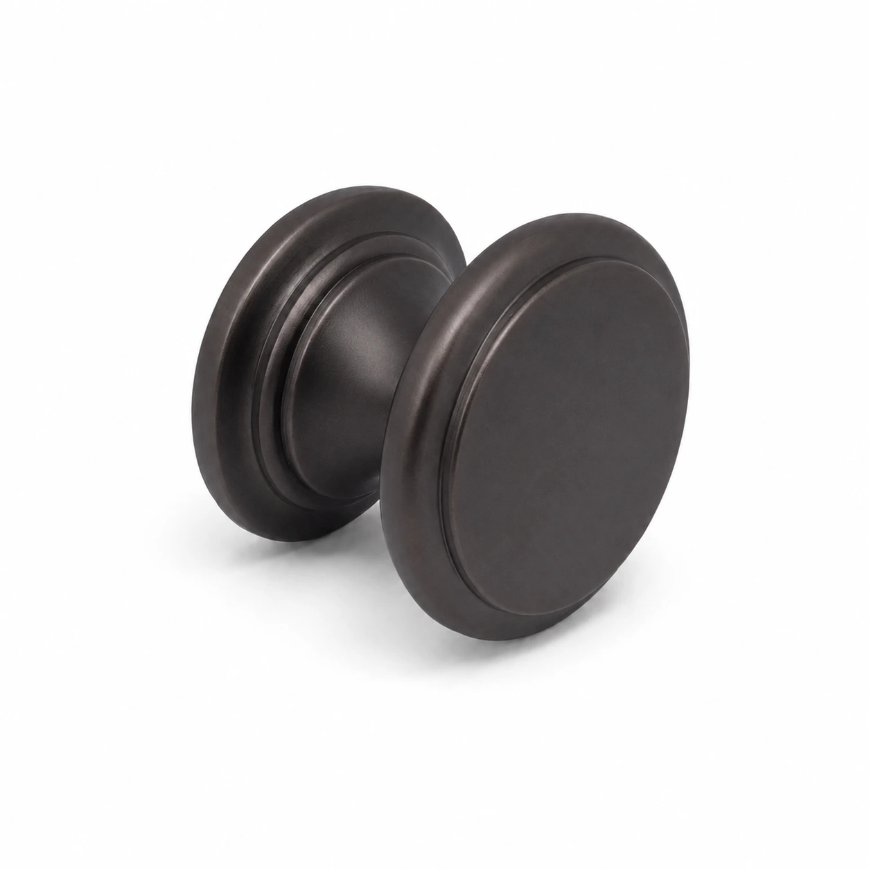 Møbelknop i oxideret mat sort Ø32 mm. K20002262