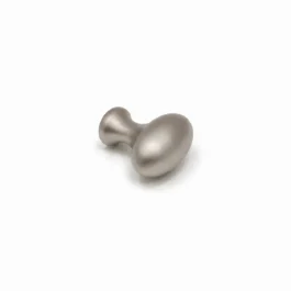 Oval møbelknop i mat nikkel satin Ø30 mm. K20001725