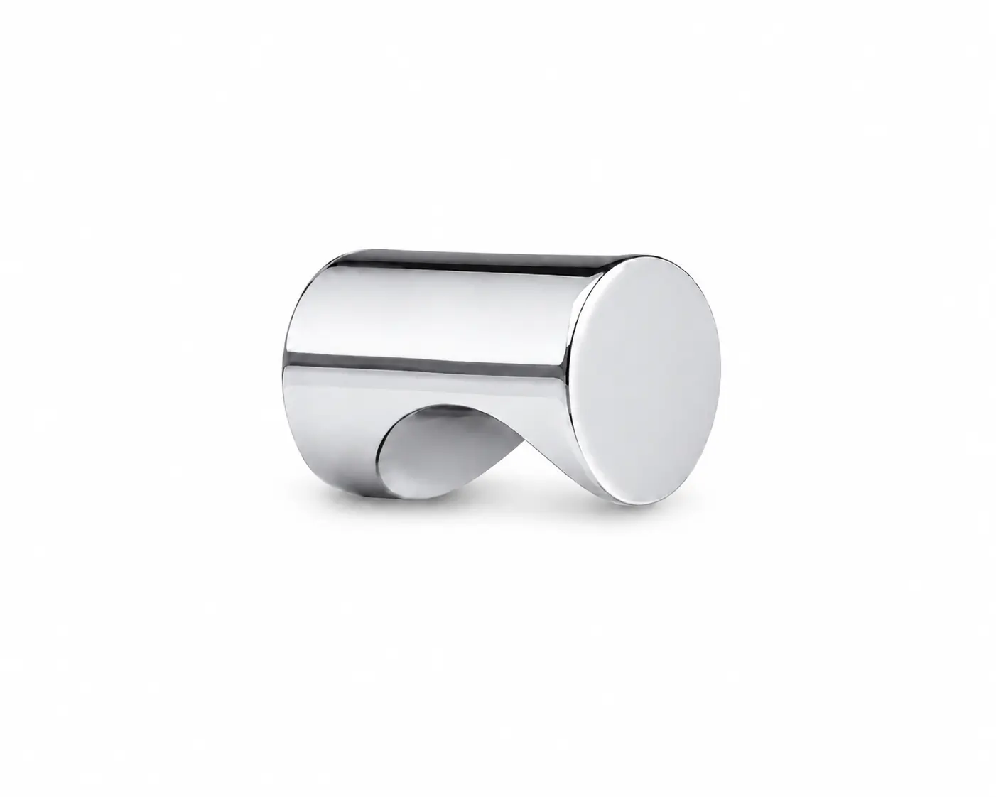 Cylinder møbelknop i poleret krom Ø12 mm. K20001678