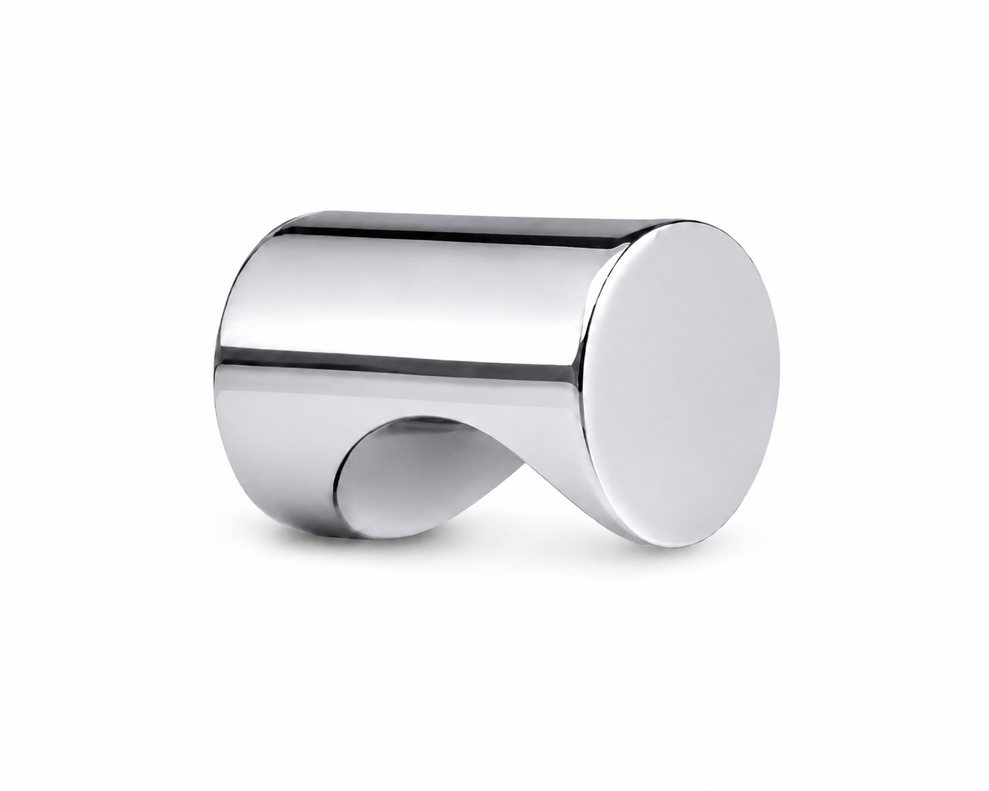 Cylinder møbelknop i poleret krom Ø21 mm. K20001492