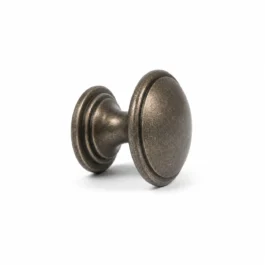 Møbelknop i oxideret gammelt jern Ø17 mm. K20006725