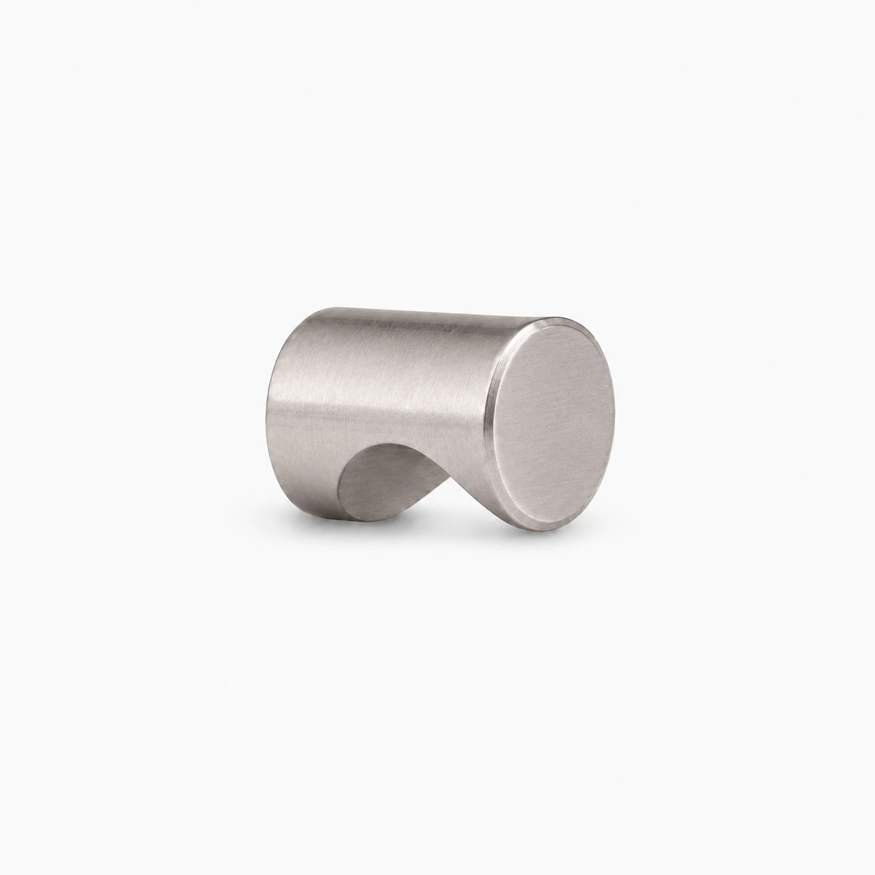 Cylinder møbelknop i nikkel satin Ø12 mm. K20001714
