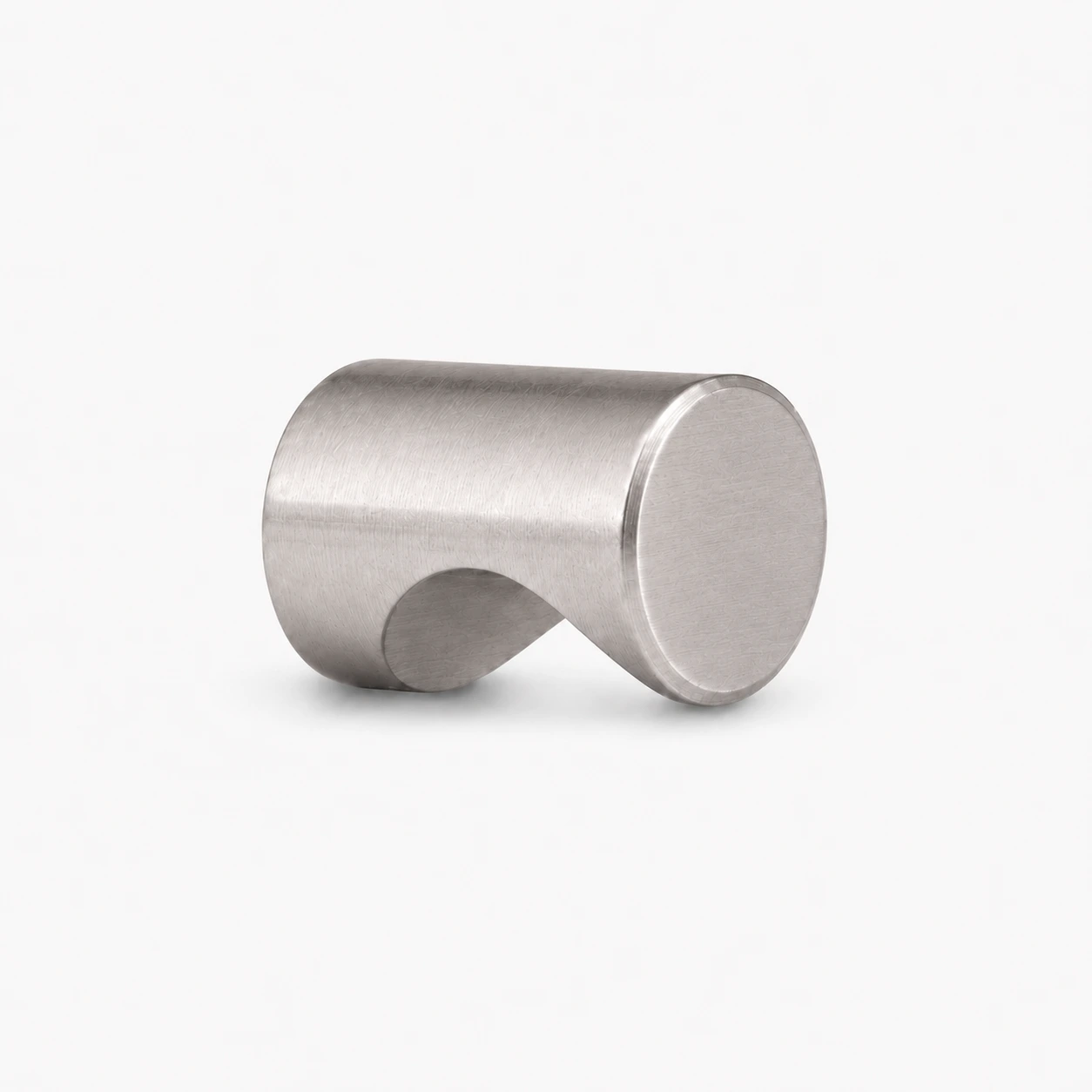 Cylinder møbelknop i nikkel satin Ø15 mm. K20001715