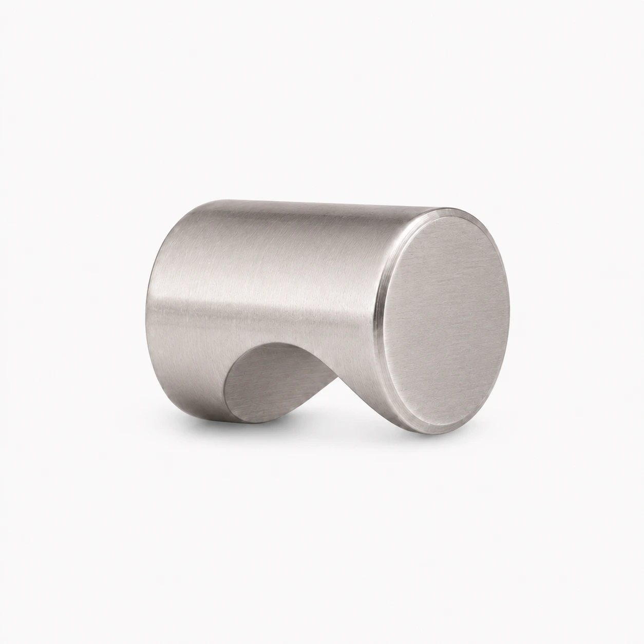 Cylinder møbelknop i nikkel satin Ø18 mm. K20001716