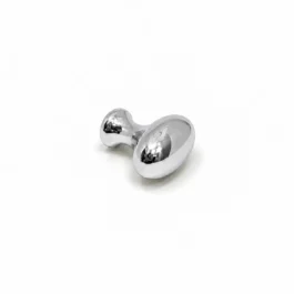 Oval møbelknop i poleret krom Ø30 mm. K20001768