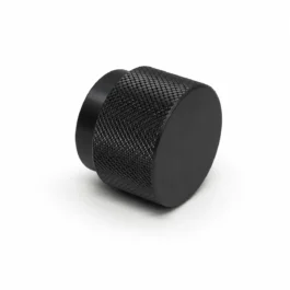 Møbelknop i mat sort Ø37 mm.