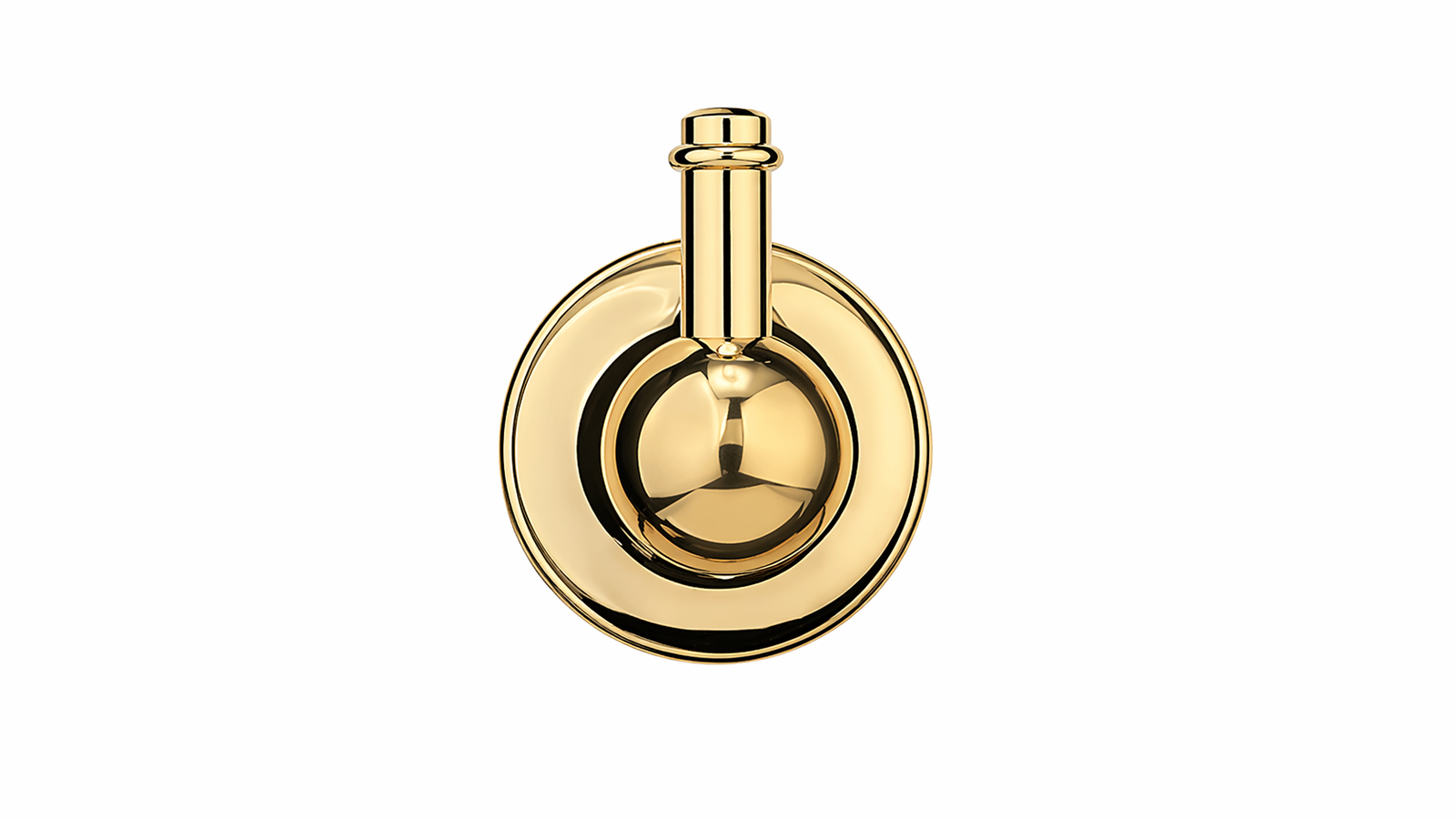 Søe-Jensen enkelt knage i messing. 3100007