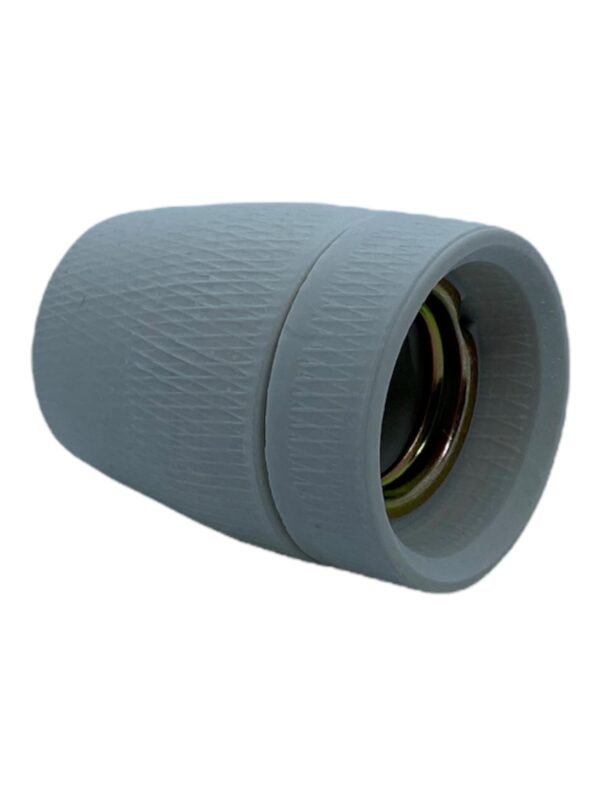 Porcelænsfatning E-27. - Image 2