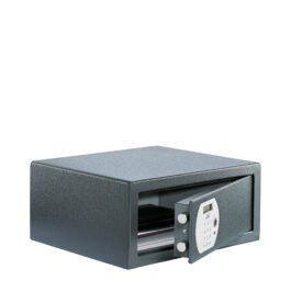 Værdiskab til laptop og A4 dokumenter med fingeraftryk og elektronisk kodelås – 200 x 445 x 380 mm