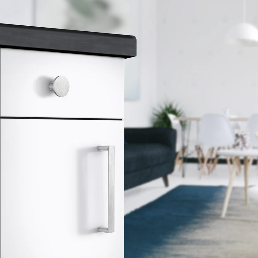 Bøjlegreb i mat krom, kantet design 96 mm. B60017 - Billede 3