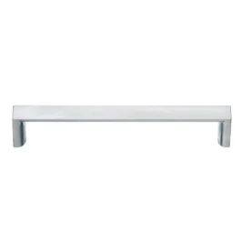 Bøjlegreb i mat krom, kantet design 96 mm. B60017