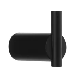 Enkelkrog med tværstang i mat sort rustfrit stål 30 mm. BB00073