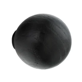 Møbelknop i sortbejdset asketræ Ø32 mm. BB40006