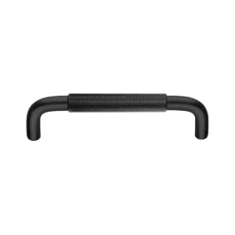 Bøjlegreb i mat sort med riflet greb 96 mm. BB00650