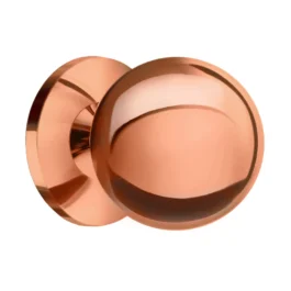 Møbelknop i poleret kobberfinish Ø24 mm. BC00435