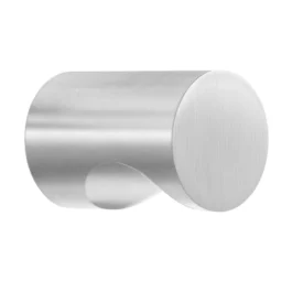 Møbelknop i børstet krom aluminium med fingergreb Ø18 mm. BK00216M