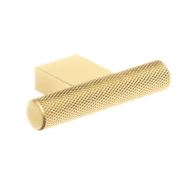 Riflet møbelknop i børstet messingfinish 60 mm. BV00410M