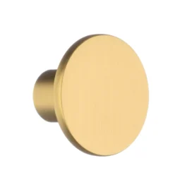 Møbelknop i børstet messingfinish Ø28 mm. BV00496M