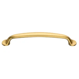 Bøjlegreb i børstet messingfinish med afrundet design 128 mm. BV006321M