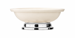 Søe-Jensen sæbeskål med poleret krom fod. 3100018KP