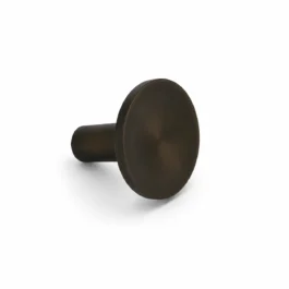 Møbelknop i bruneret messing Ø24 mm. K25000021