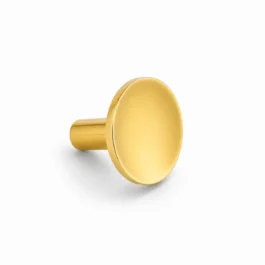 Møbelknop i blank poleret messing med lak Ø24 mm. K25000026