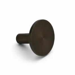 Møbelknop i bruneret messing Ø28 mm. K25000023
