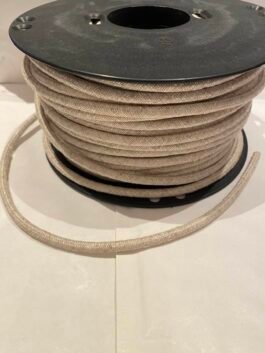 Stofledning nr. 91 - Beige meleret hør/rund XZ2RN01