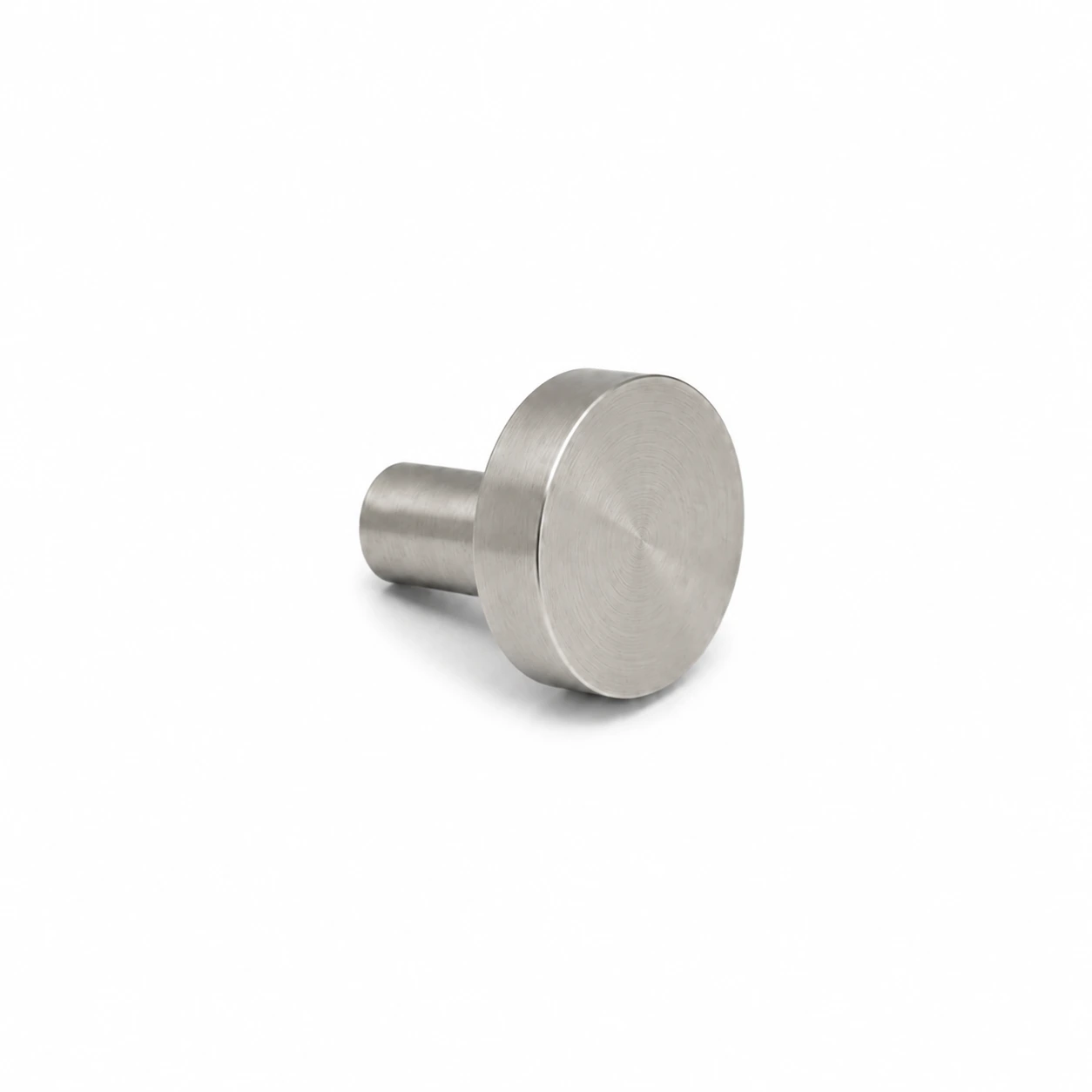 Møbelknop i mat nikkel satin Ø28 mm. K25000093